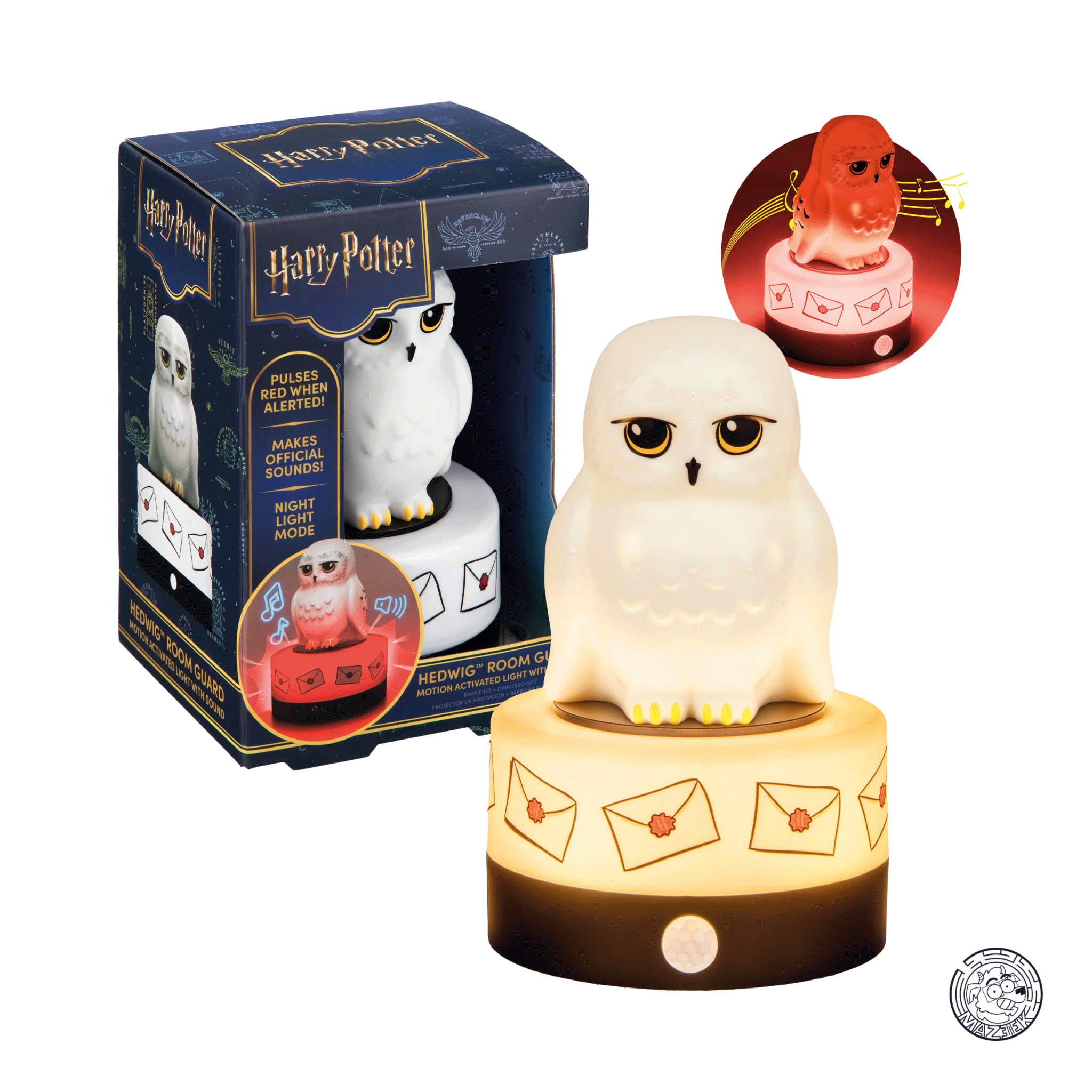 Lampada - Room Guard Lamp with Motion Detector - Harry Potter: Hedwig