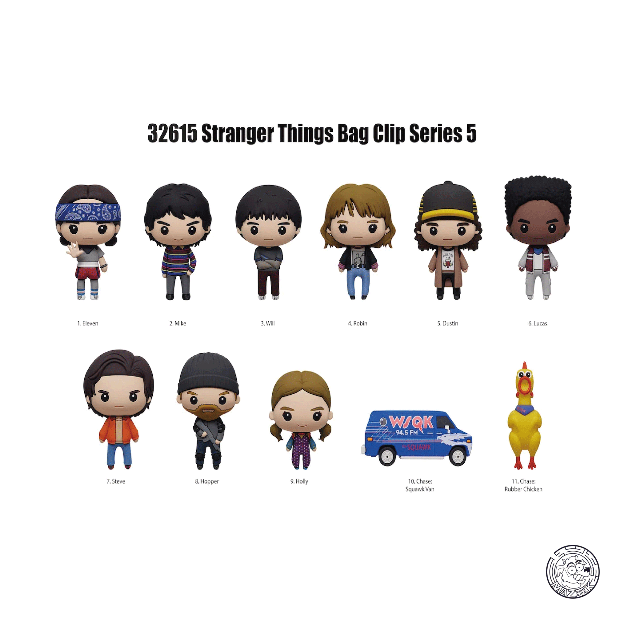 3D Foam Bag Clip - Stranger Things - Series 5 (1 pz. random)