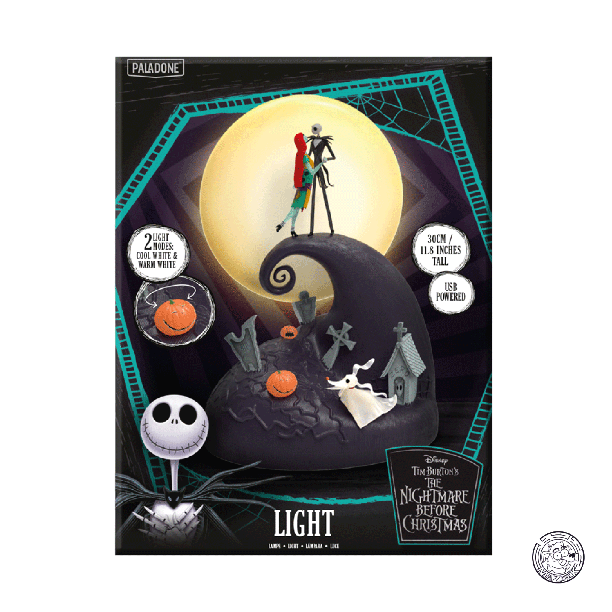 Lampada - Nightmare Before Xmas: Diorama Jack & Sally