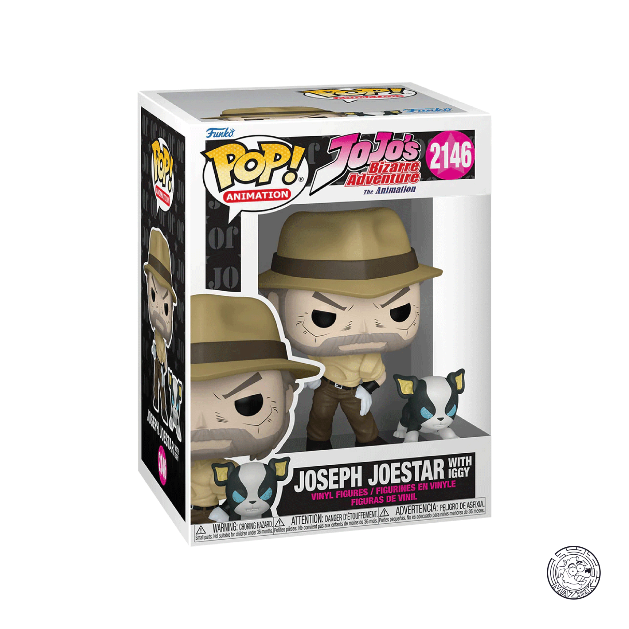 Funko POP! JoJo's Bizarre Adventure: Joseph Joestar with Iggy 2146