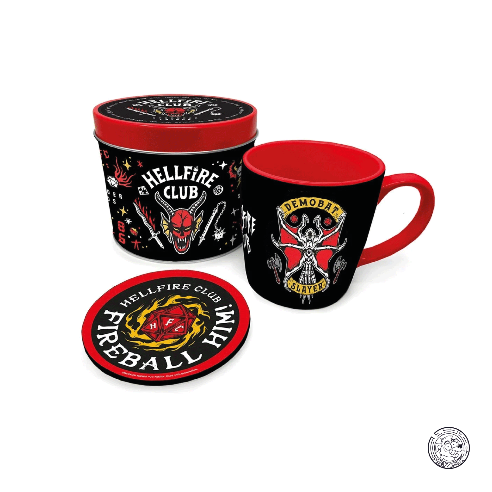 Tazza & coaster in metal tin  - Stranger Things: Hellfire Club