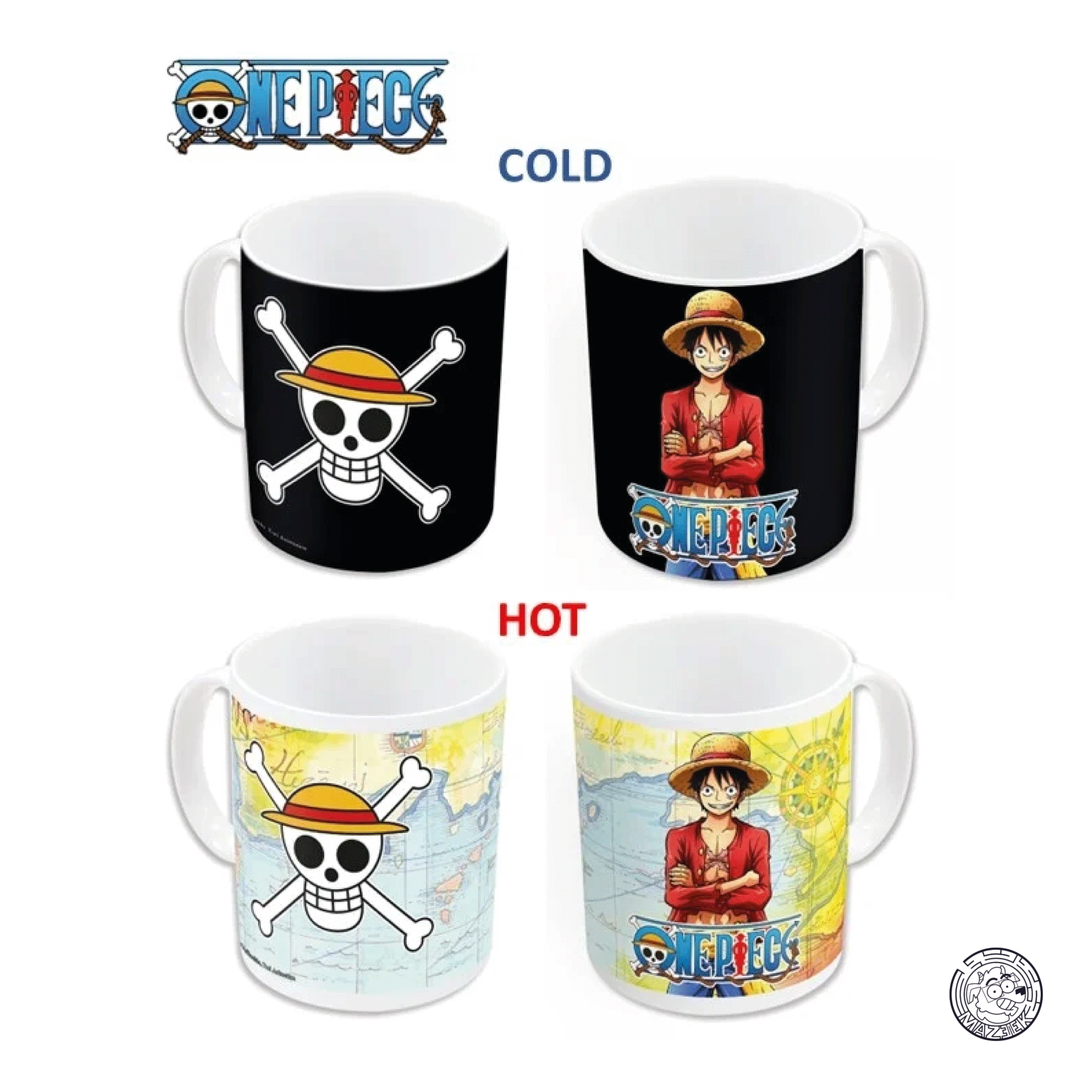 Tazza Heat Change - One Piece: Luffy