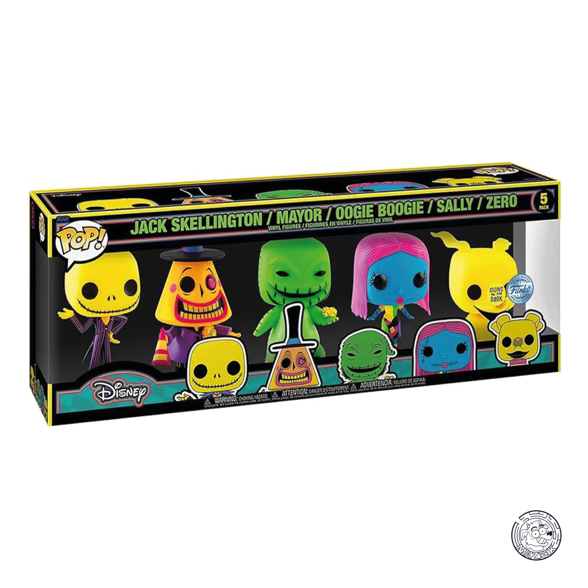 Funko POP! Disney: Jack Skellington/ Mayor/ Oogie Boogie/ Sally/ Zero (GITD) 5 pack