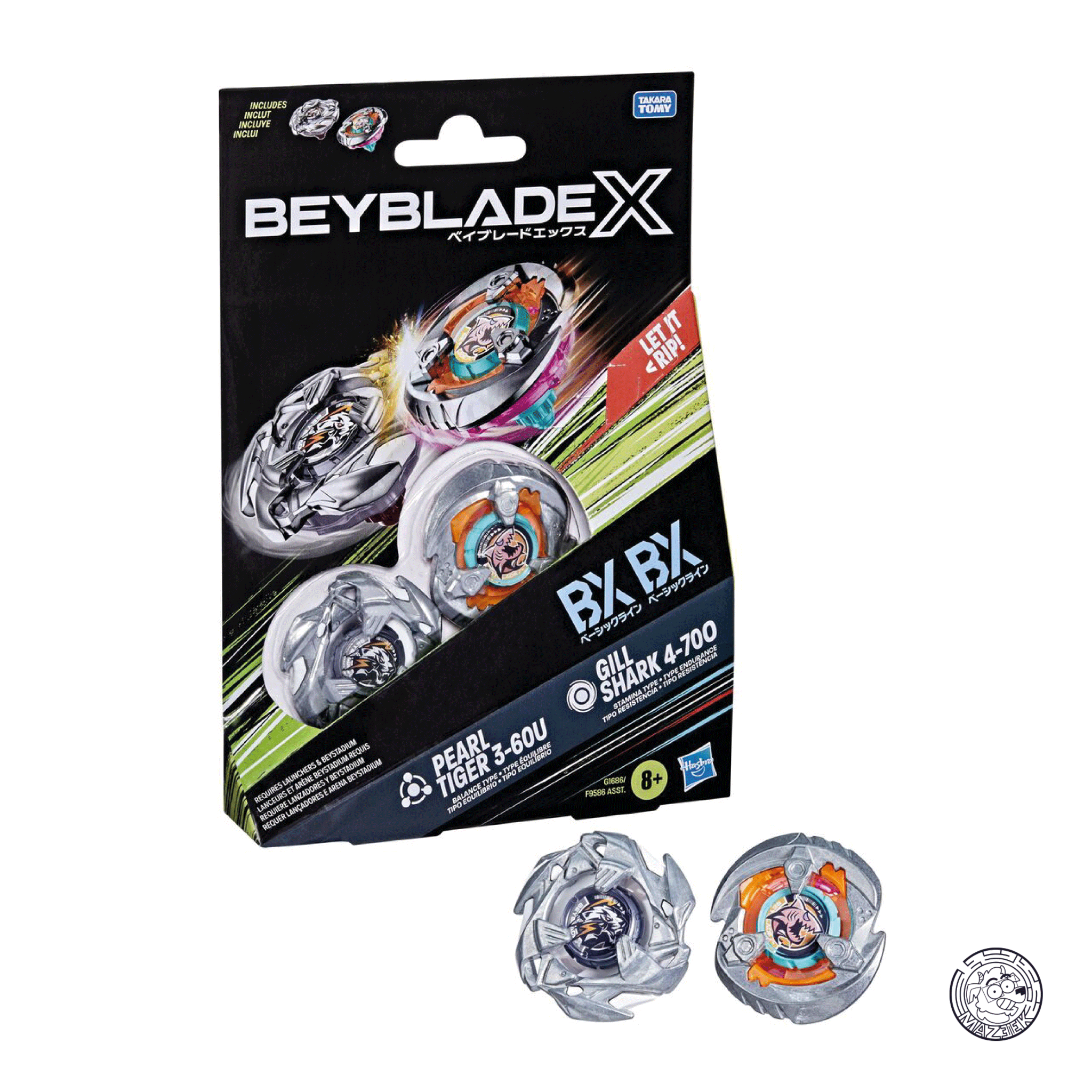 BeyBlade-X: Gill Shark Pearl Tiger