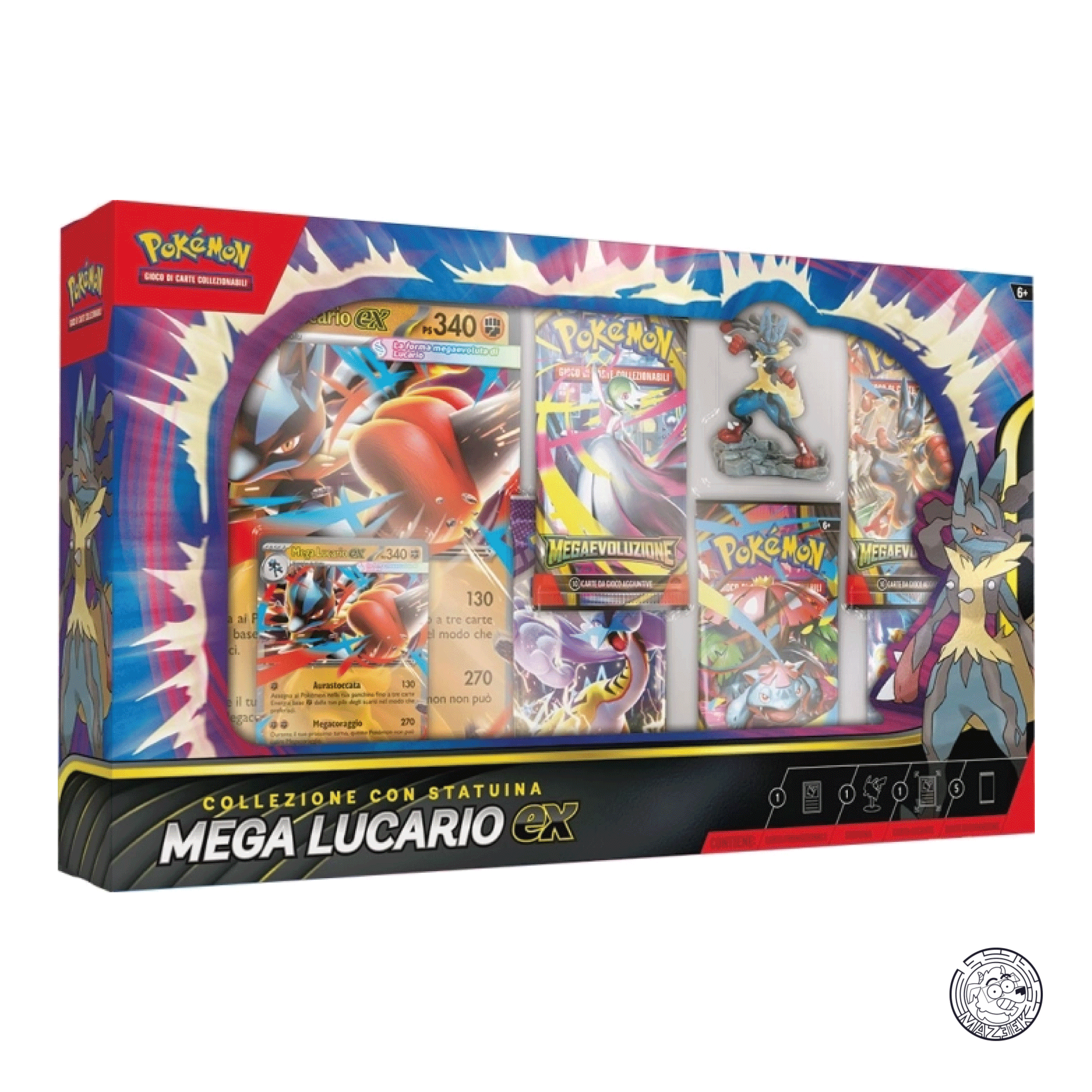 Pokemon! Collezione con Statuina Mega Lucario-EX - ITA