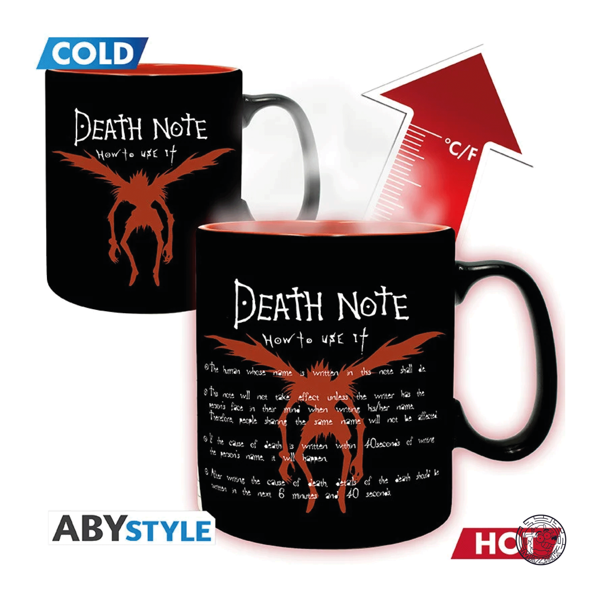 Tazza Heat Change - Death Note: L & Light
