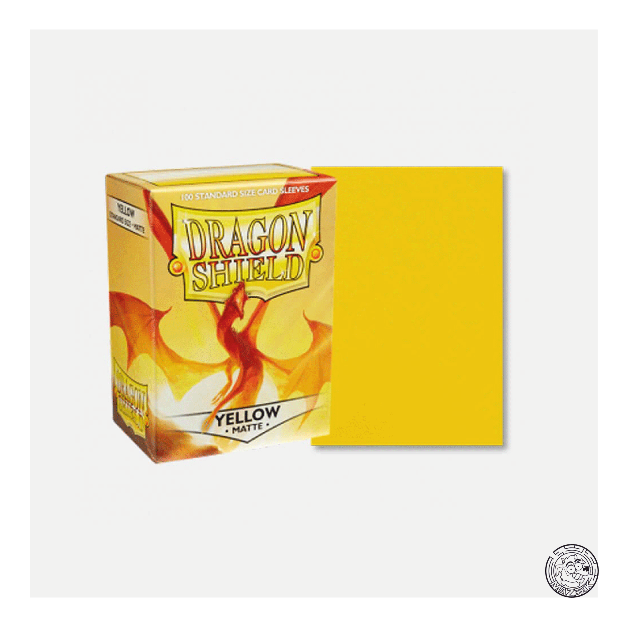 Dragon Shield - 100 Sleeves Matte: Standard Size 66,5x92,5 mm (Yellow)