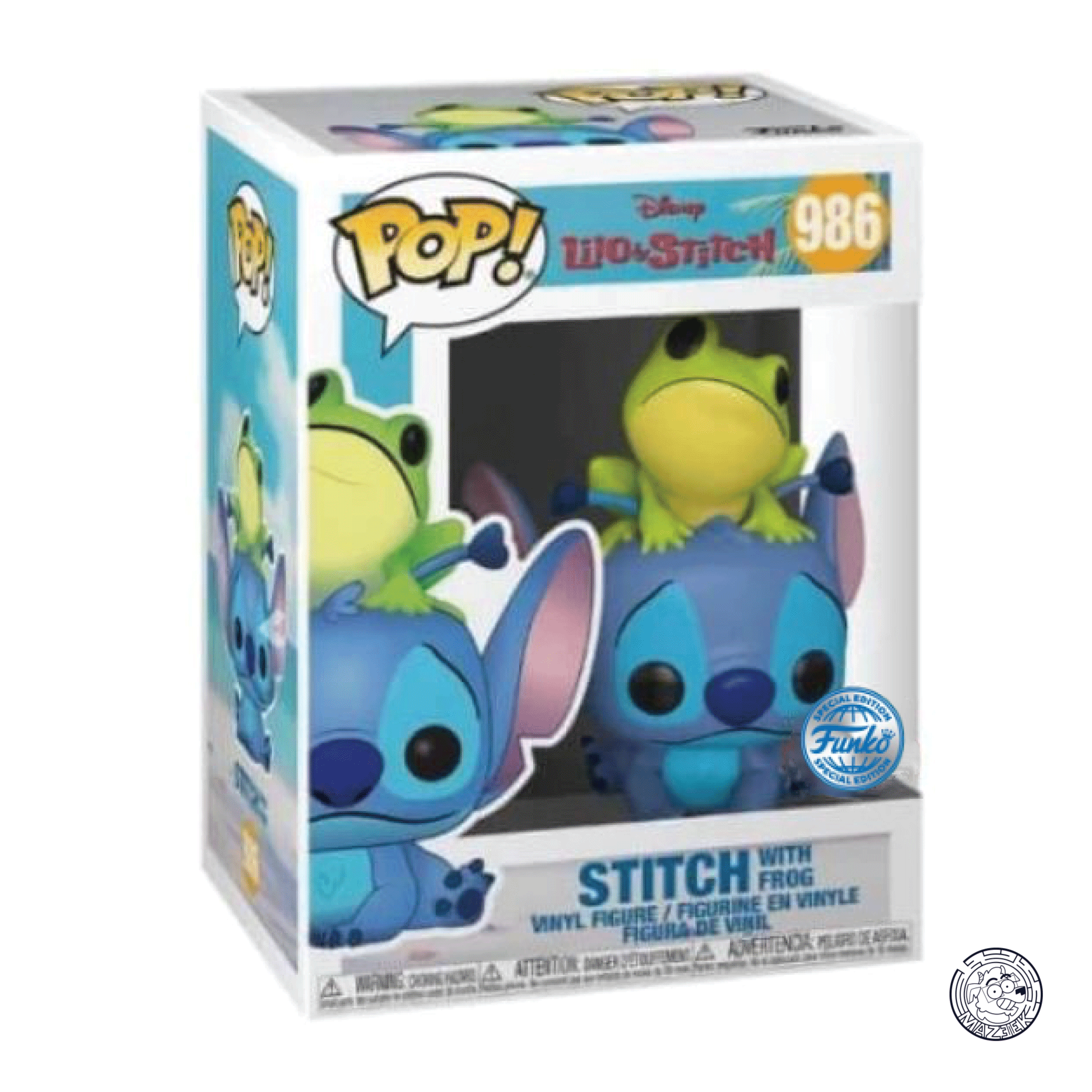 Funko POP! Lilo & Stitch : Stitch with Frog 986