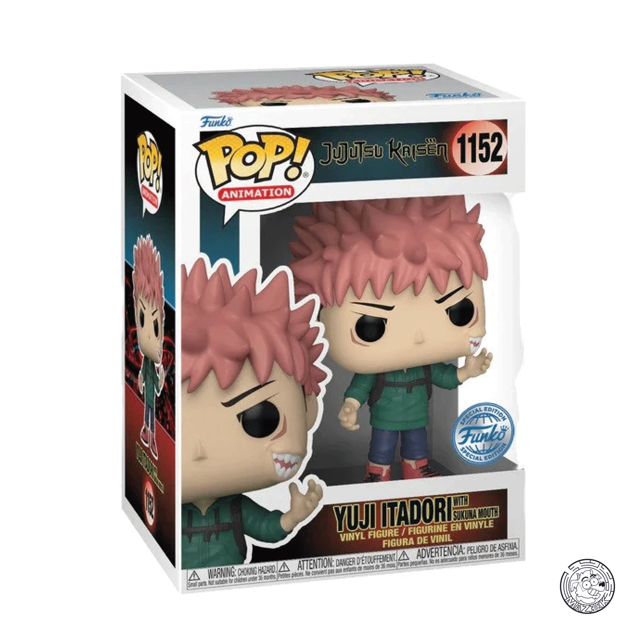 Funko POP! Jujutsu Kaisen: Yuji Itadori with Sukuna Mouth 1152