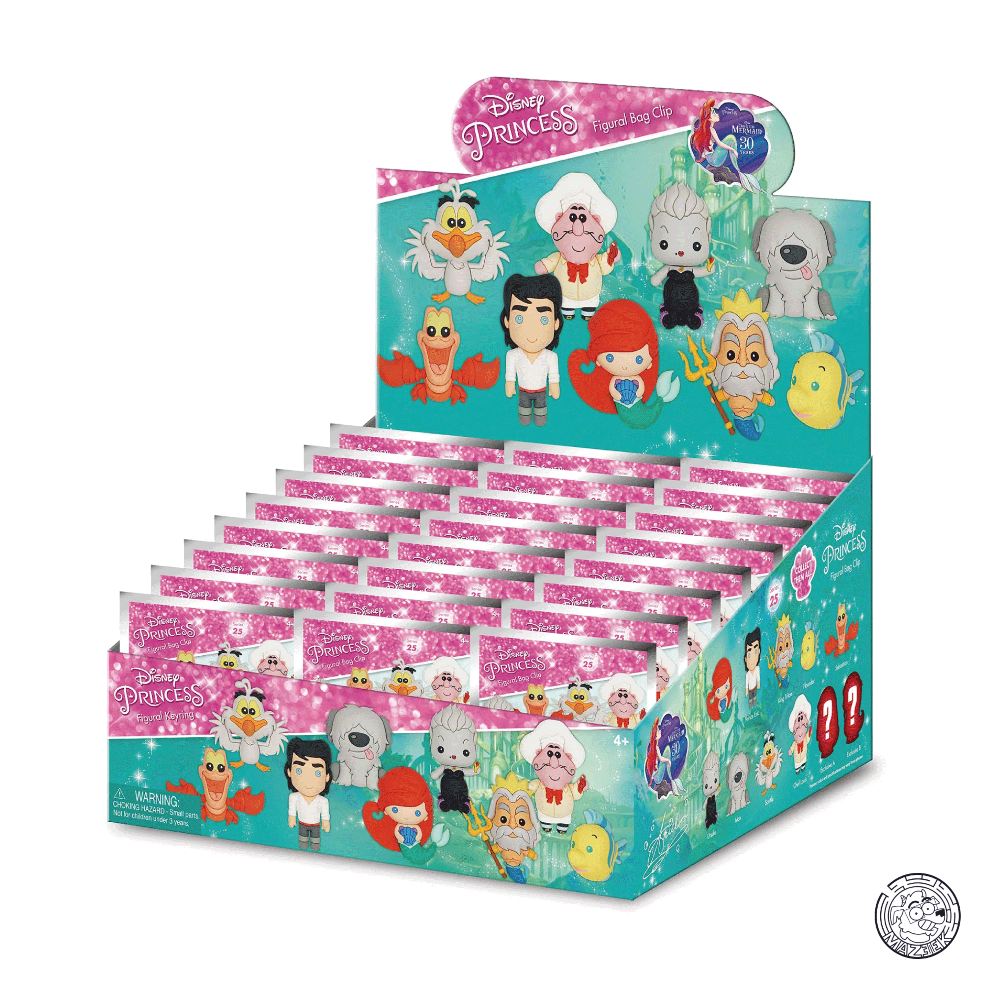 Figure! Little Mermaid - 3D Foam Bag Clip (random)