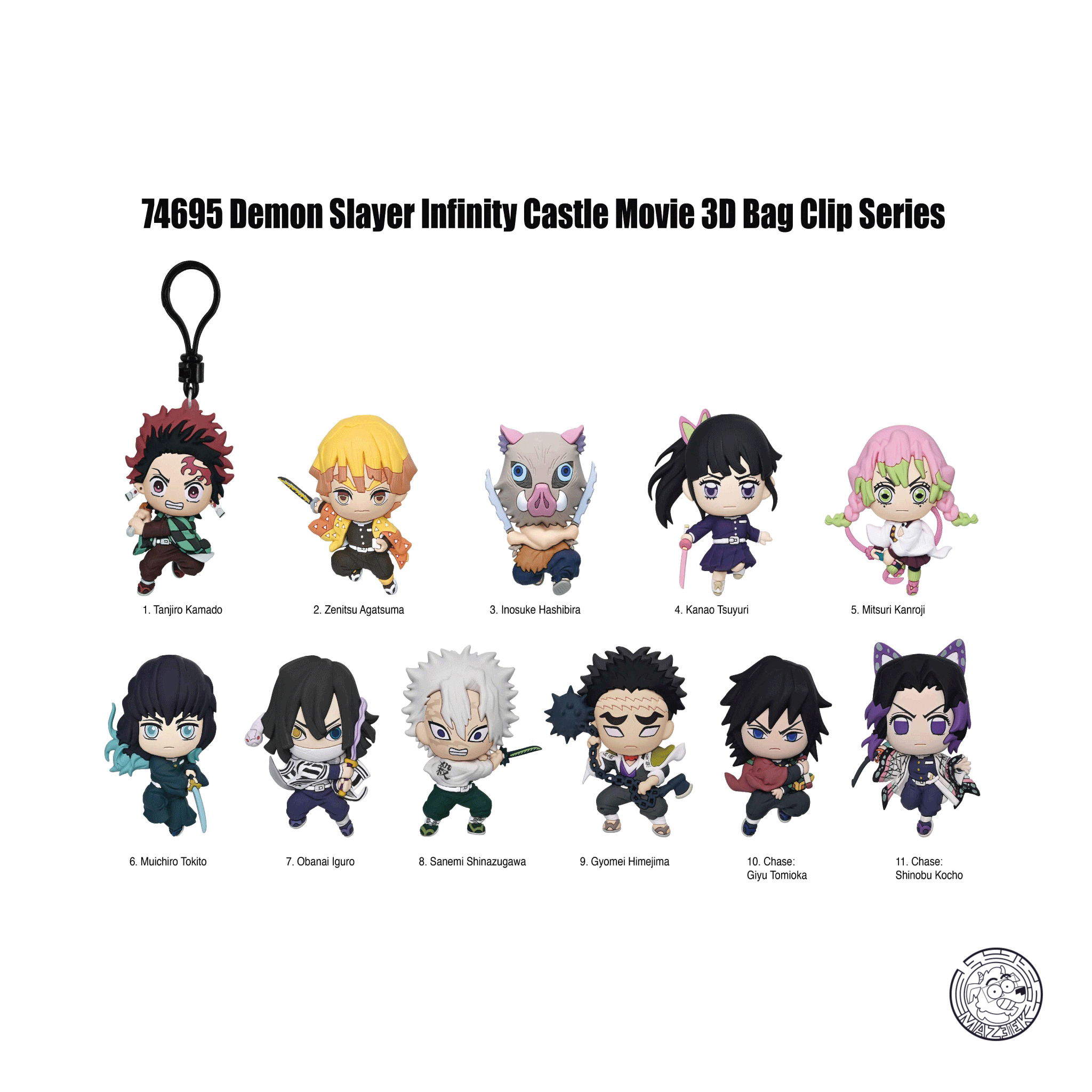 Figure! Demon Slayer Movie - Series 1 - 3D Foam Bag Clip (1 pz. random)