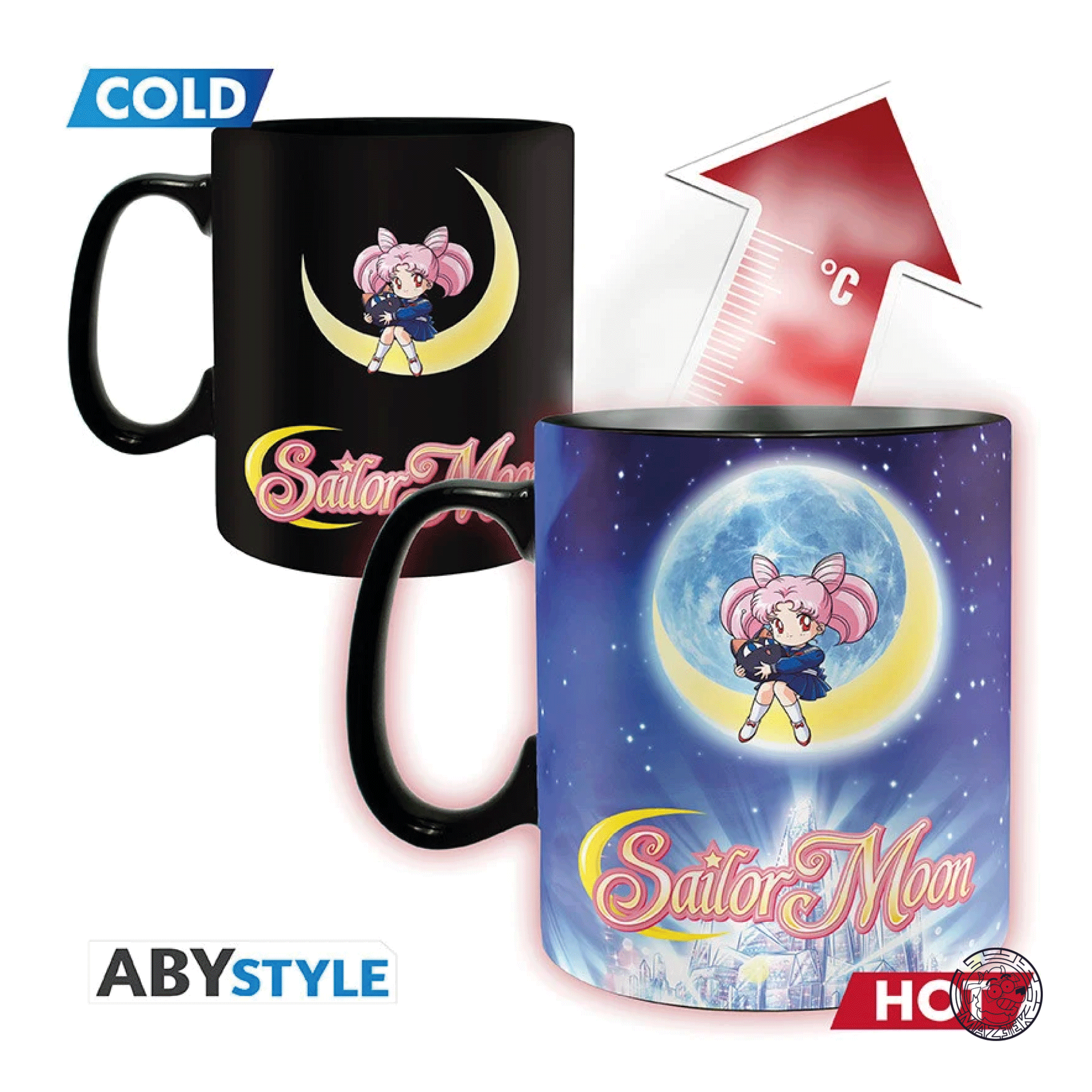 Tazza Heat Change - Sailor Moon: Sailor & Chibi