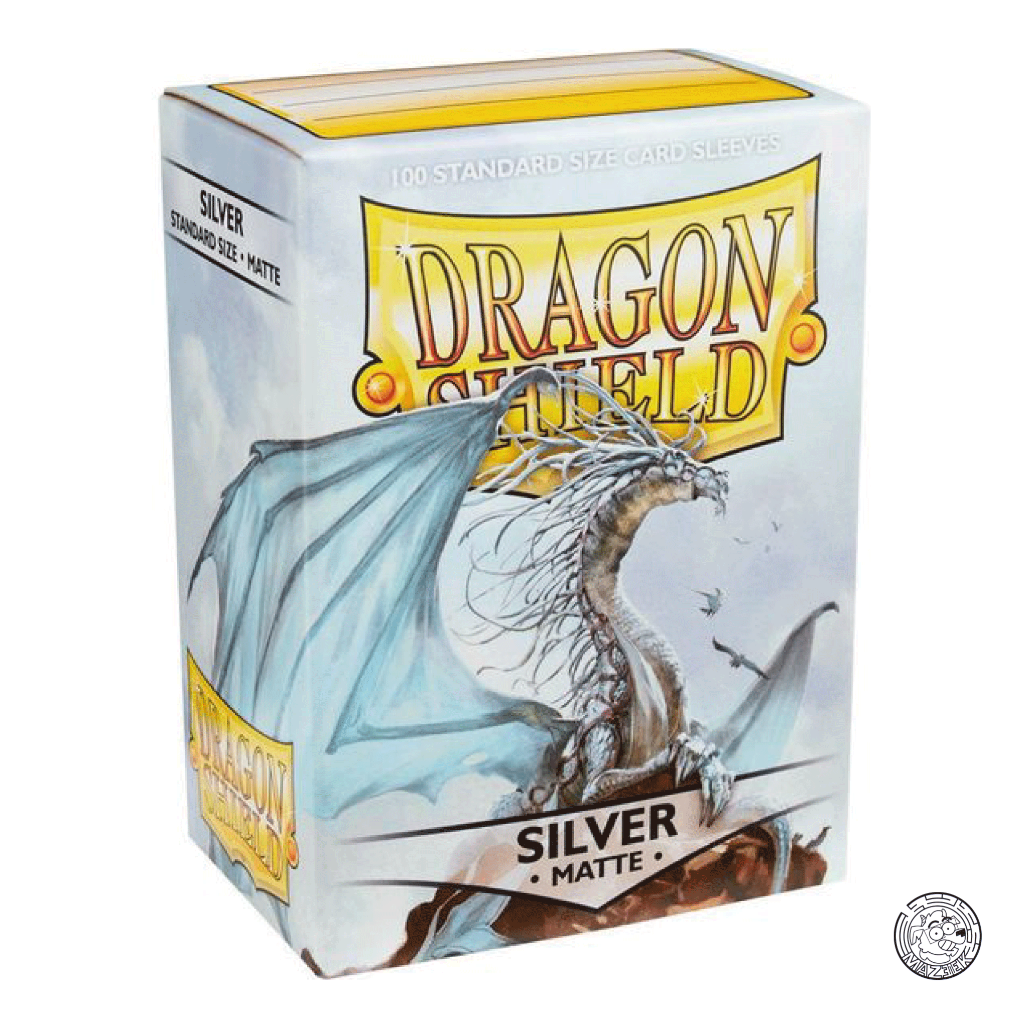 Dragon Shield - 100 Sleeves Matte: Standard Size 66,5x92,5 mm (Silver)