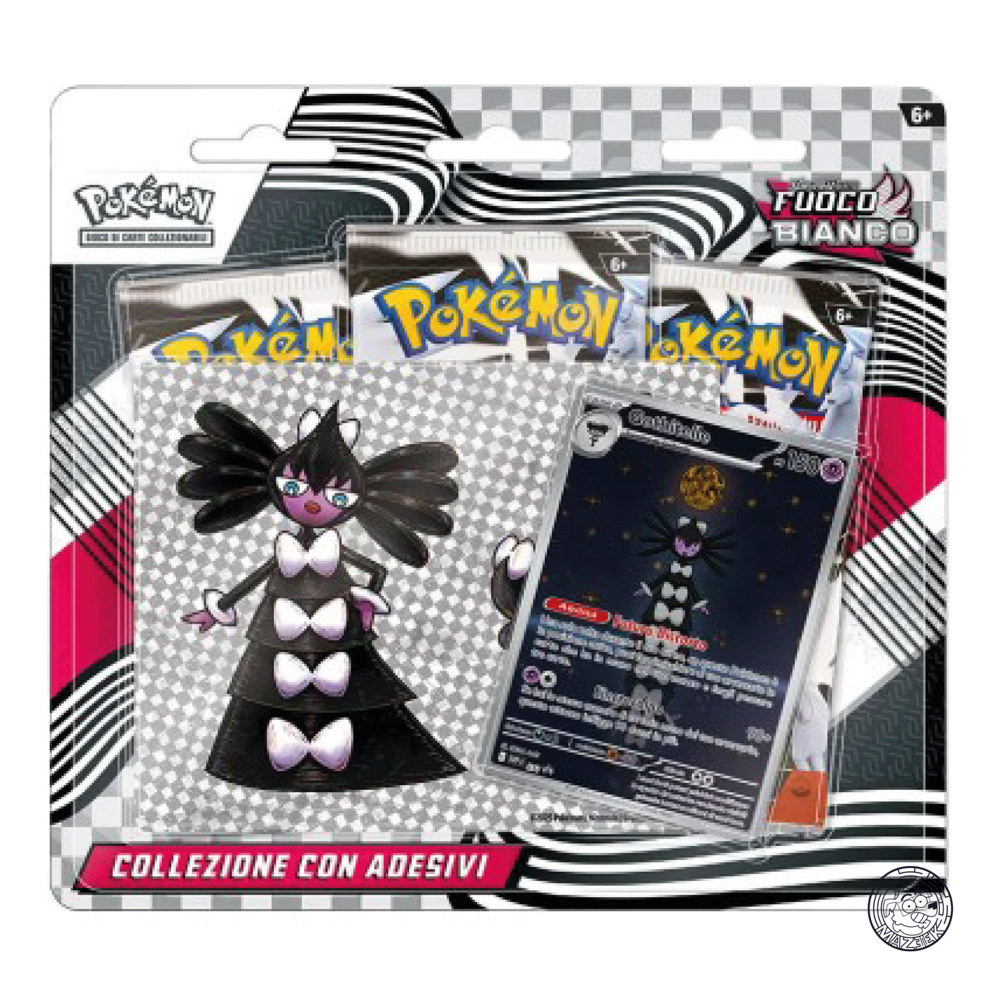 Pokemon! Collezione con Adesivi Fuoco Bianco: Gothitelle - ITA