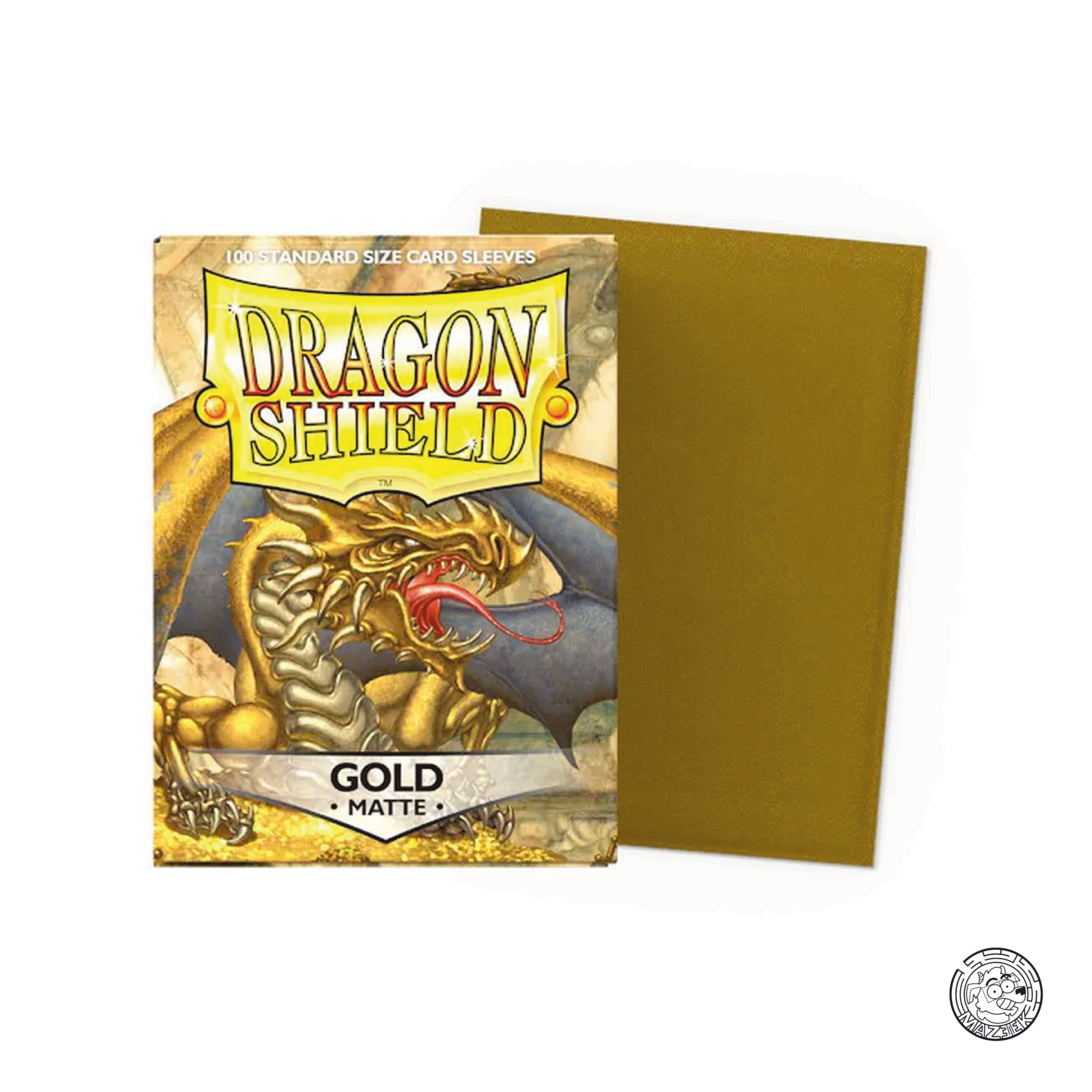 Dragon Shield - 100 Sleeves Matte: Standard Size 66,5x92,5 mm (Gold)
