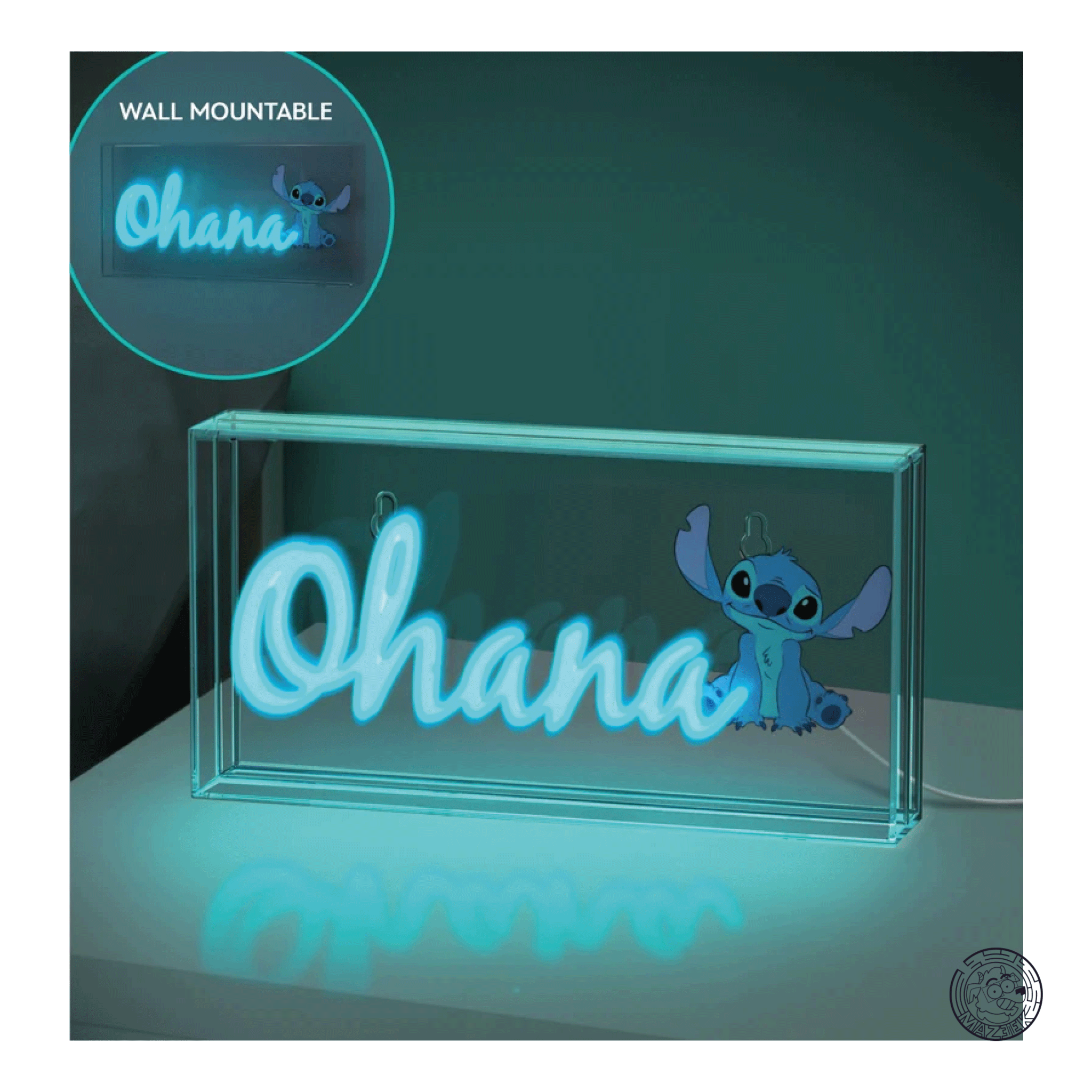 Lampada - Led Neon Light - Stitch: Ohana