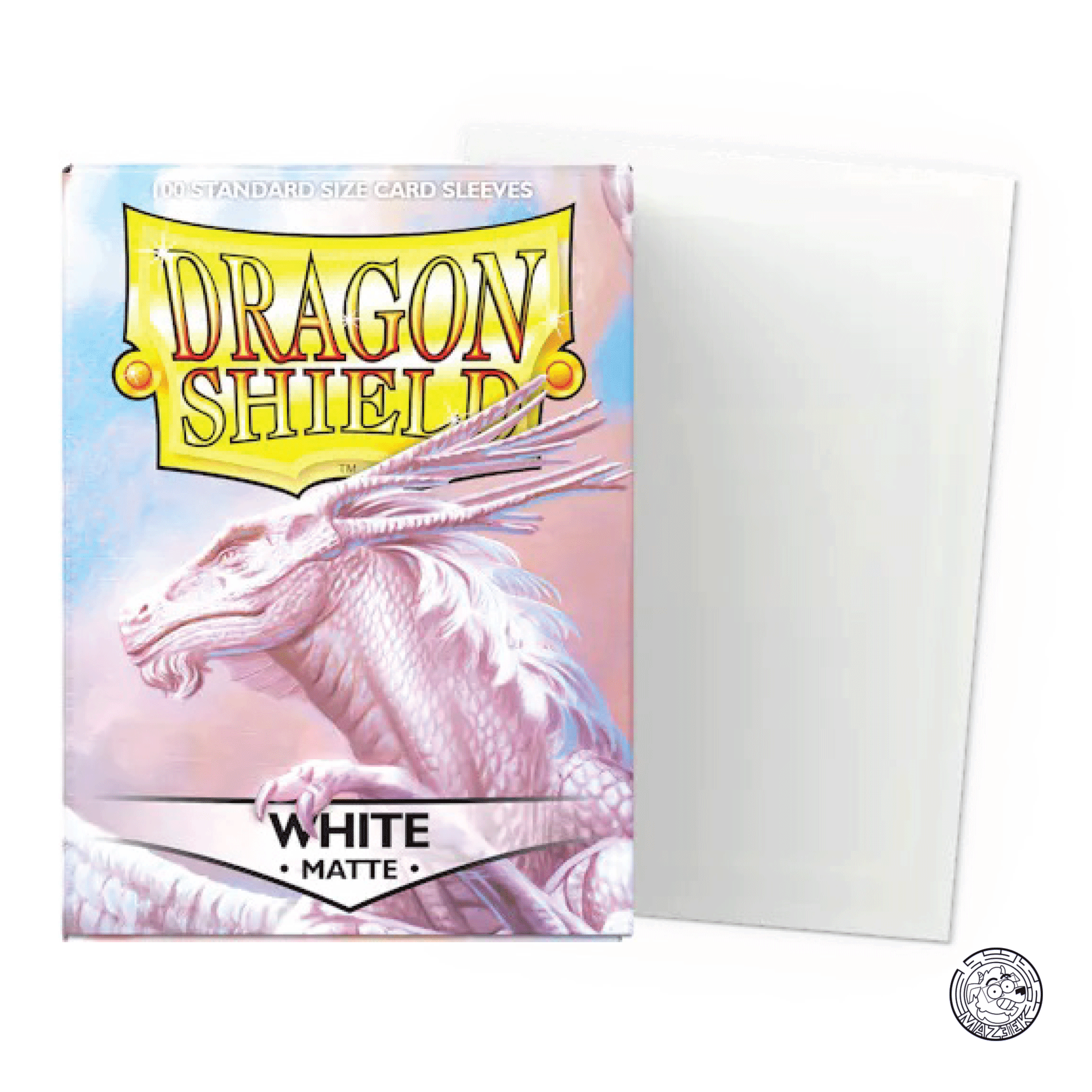 Dragon Shield - 100 Sleeves Matte: Standard Size 66,5x92,5 mm (White)