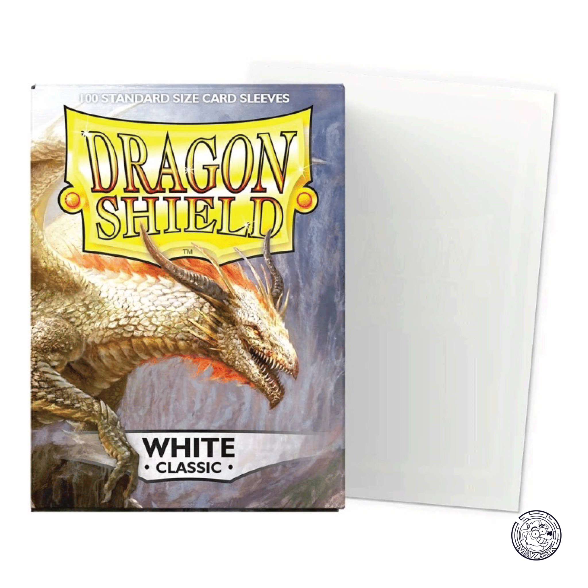 Dragon Shield - 100 Sleeves Classic: Standard Size 66,5x92,5 mm (White)